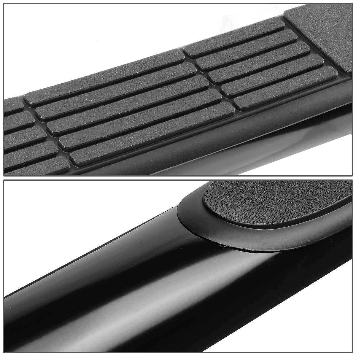 CAAP, 00-04 Dodge Dakota Quad/Crew Cab 3"OD Side Step Nerf Bar - Steel - Black