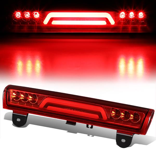 Nuvision Lighting, 00-06 Chevy Suburban 1500 2500 Tahoe Yukon XL LED Bar 3rd Brake Light - Red