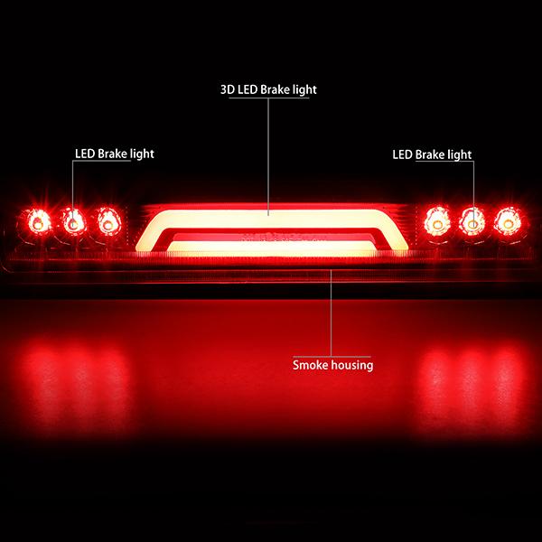 Nuvision Lighting, 00-06 Chevy Suburban 1500 2500 Tahoe Yukon XL LED Bar 3rd Brake Light - Smoked