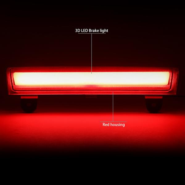 Nuvision Lighting, 00-06 Chevy Suburban 1500 2500 Tahoe Yukon XL LED Tube 3rd Brake Light - Red