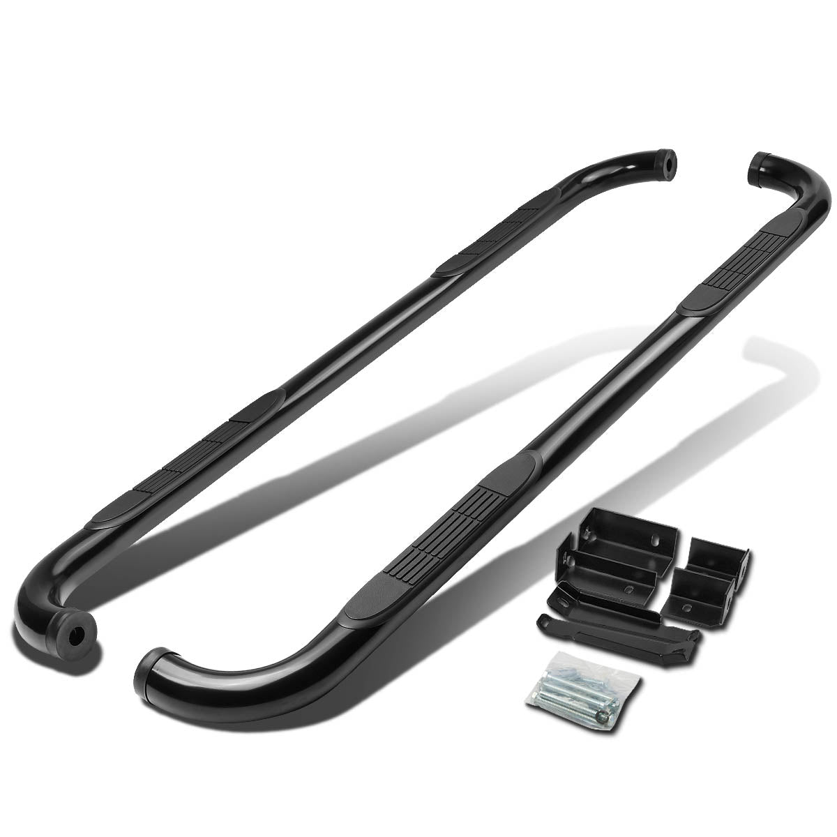 CAAP, 00-13 Chevy Suburban GMC Yukon XL 1500 3"OD Side Step Nerf Bar - Steel - Black