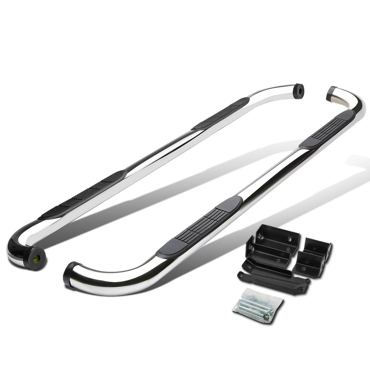 CAAP, 00-19 GMC Sierra Chevy Silverado Extended Cab 3"OD Side Step Nerf Bar - Stainless Steel