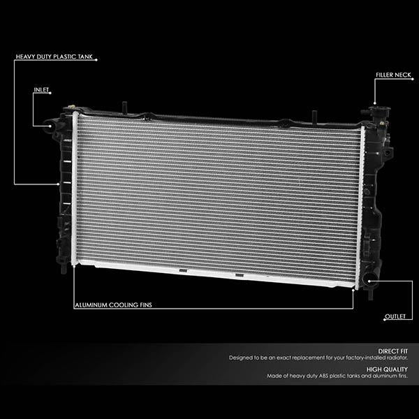 CAAP, 01-04 Chrysler Grand Voyager 3.8L Dodge Caravan 3.3L AT Aluminum Radiator - 2311