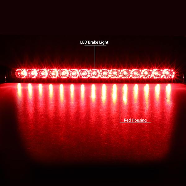 Nuvision Lighting, 01-04 Nissan Pathfinder Infiniti QX4 LED 3rd Brake Light - Red Lens