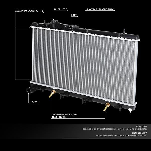 CAAP, 01-04 Subaru Outback 3.0L AT Aluminum Radiator - 2465