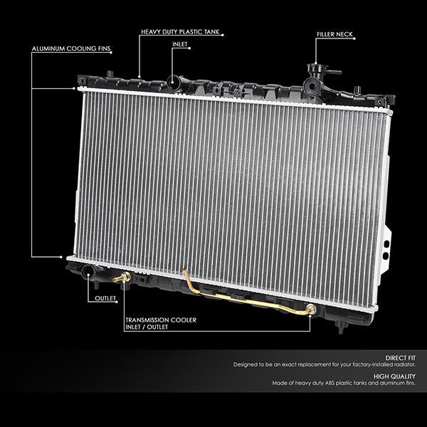 CAAP, 01-06 Hyundai Santa Fe 2.4L 2.7L 3.5L AT MT Aluminum Radiator - 2389