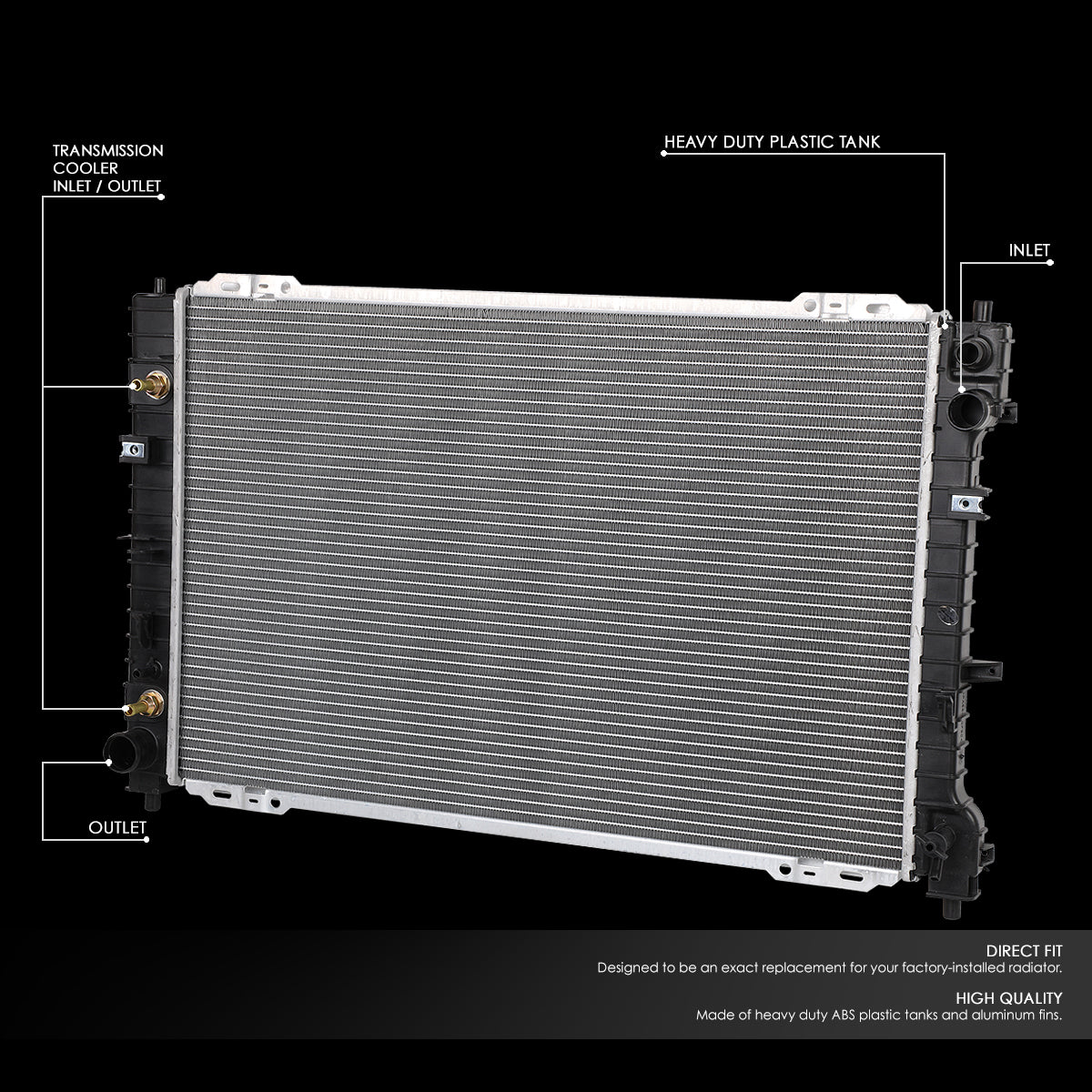 CAAP, 01-07 Ford Escape 05-07 Mercury Mariner 3.0L V6 AT MT Aluminum Radiator - 2307