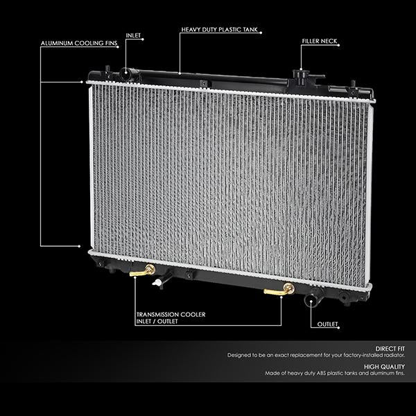 CAAP, 01-07 Toyota Highlander 2.4L AT MT Aluminum Radiator - 2454