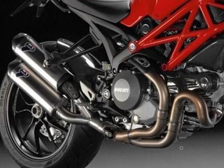 Termignoni, 012IO - TERMIGNONI Ducati Monster 1100 Evo Dual Slip-on Exhaust (EU homologated)