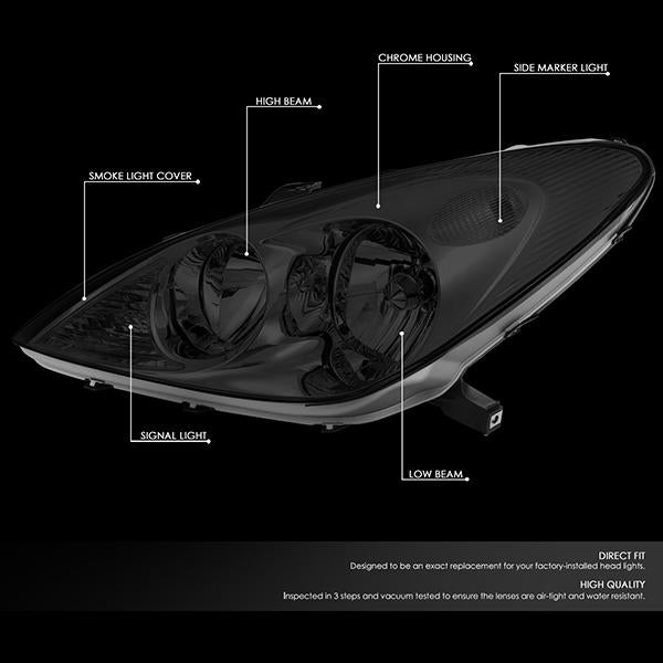 Nuvision Lighting, 02-04 Lexus ES300 ES330 Headlight - Smoked Housing