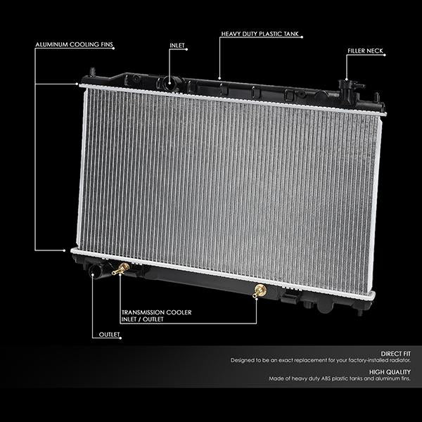 CAAP, 02-06 Nissan Altima 2.5L AT MT Aluminum Radiator - 2414