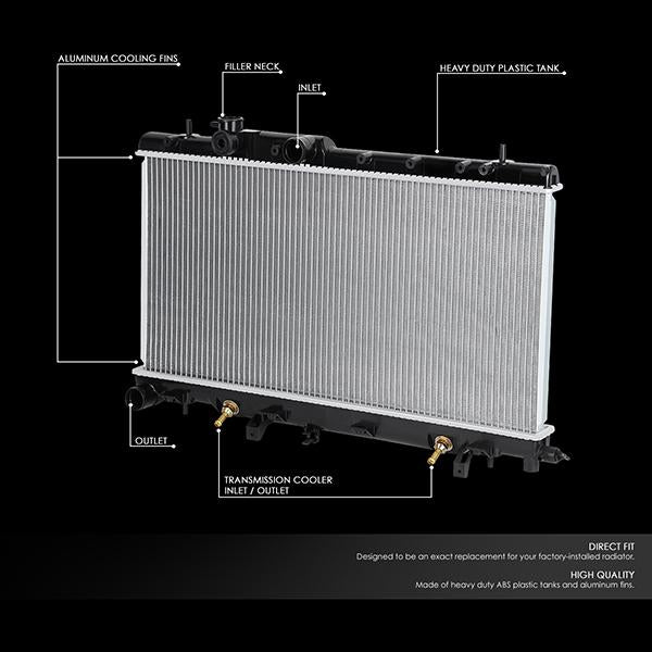 CAAP, 02-07 Subaru Impreza 05-06 Saab 9-2X 2.5L AT MT Aluminum Radiator - 2464