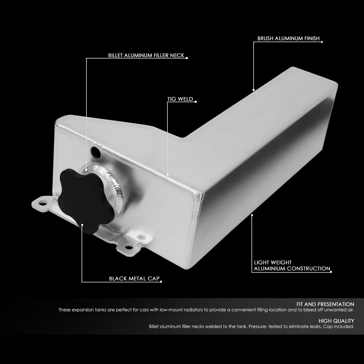 CAAP, 02-07 Subaru Impreza WRX STI Coolant Recovery Overflow Tank - Aluminum