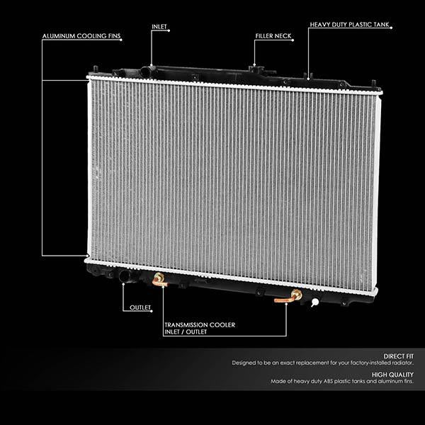 CAAP, 03-04 Honda Pilot 01-02 Acura MDX 3.5L AT Aluminum Radiator - 2417