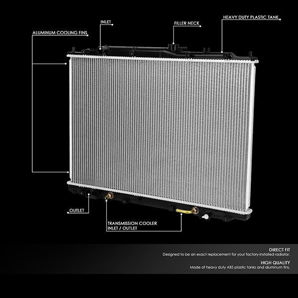 CAAP, 03-06 Acura MDX 05 Honda Pilot AT Aluminum Radiator - 2740