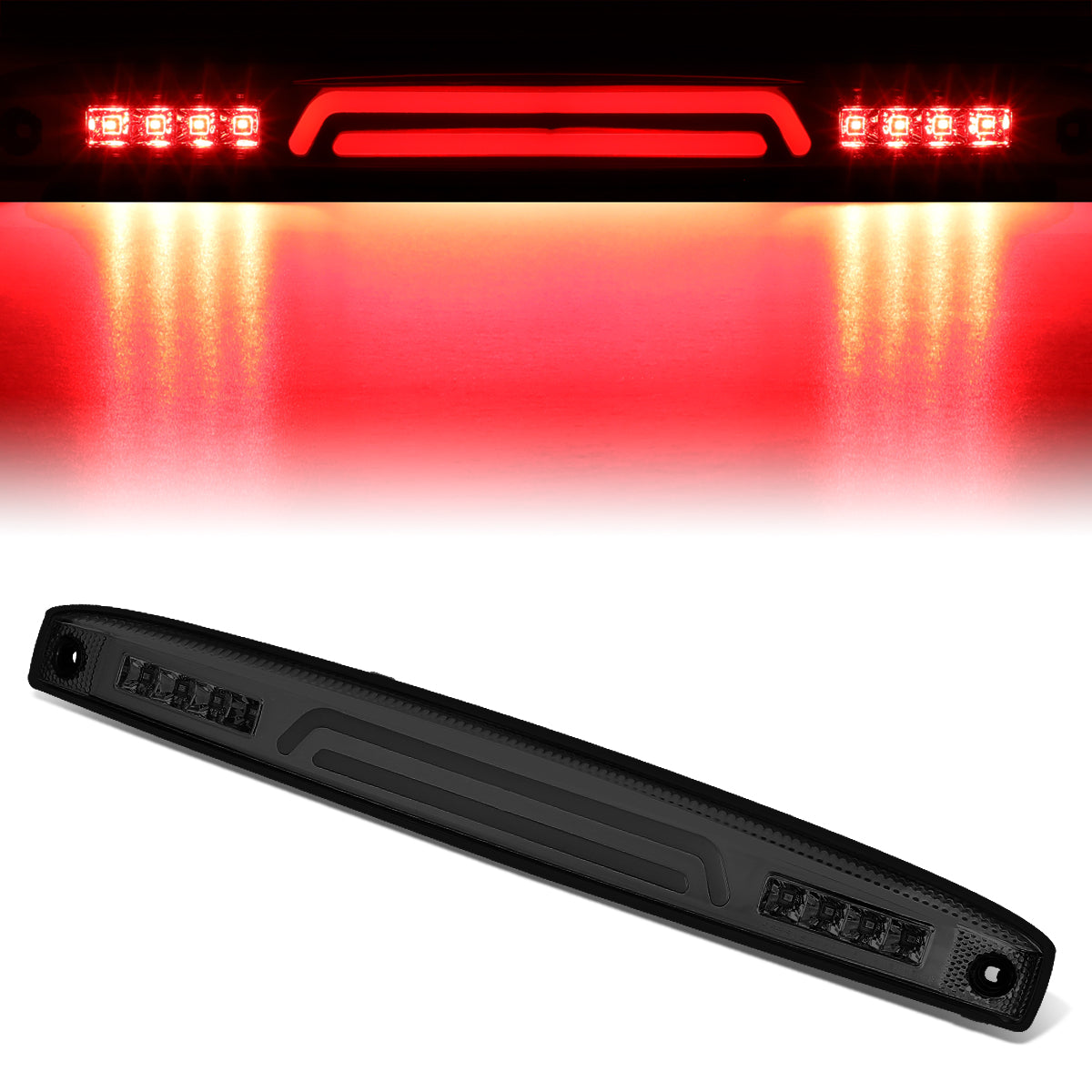 Nuvision Lighting, 03-06 Dodge Ram 2500 3500 LED Bar Rear Center Tailgate Light - Smoked Housing