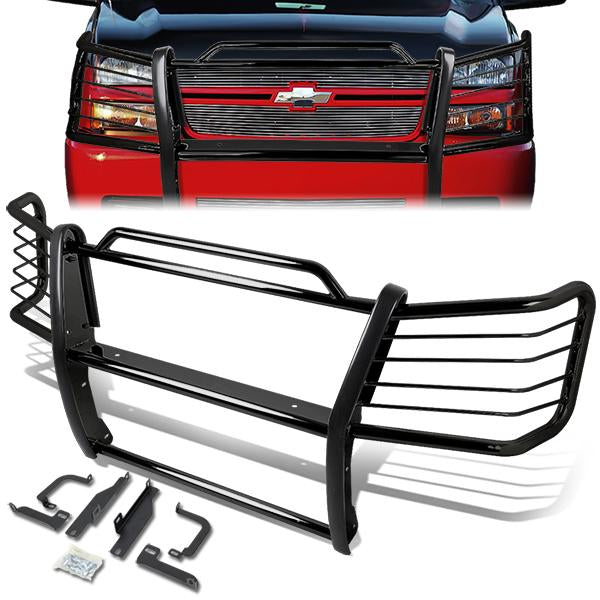 CAAP, 03-07 Chevy Silverado 1500HD & Classic 2500 Brush Grille Guard - Steel - Black