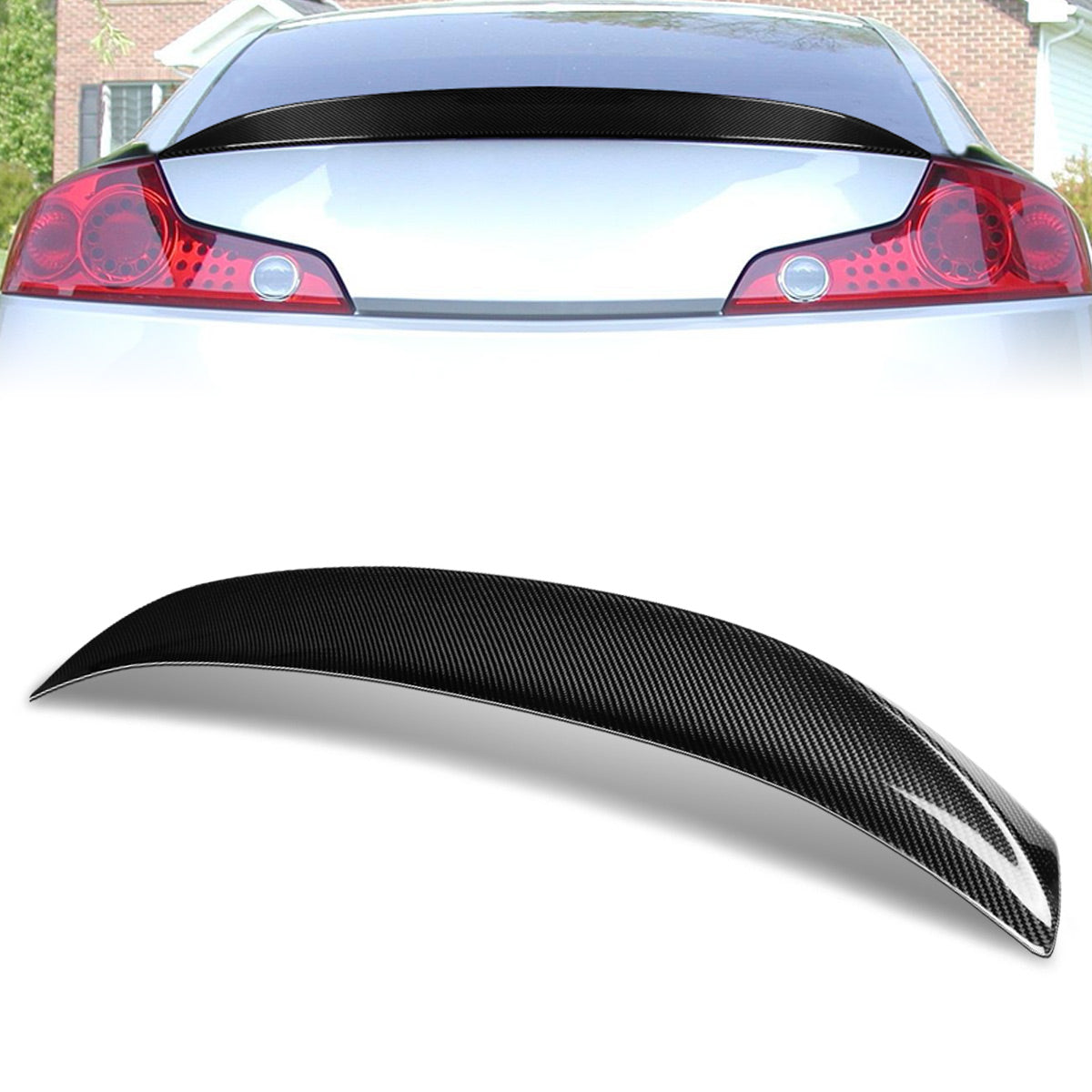 Stay Tuned Performance, 03-07 Infiniti G35 Coupe STP-Style Rear Trunk Lid Spoiler - Carbon Fiber