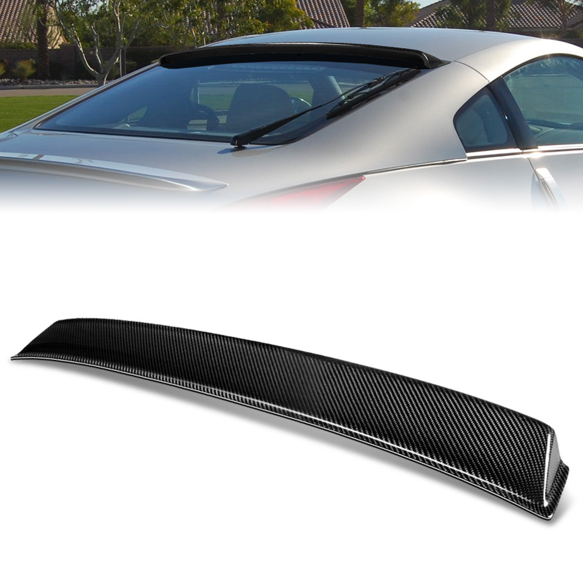 Stay Tuned Performance, 03-08 Nissan 350Z Coupe Rear Window Roof Spoiler - Carbon Fiber