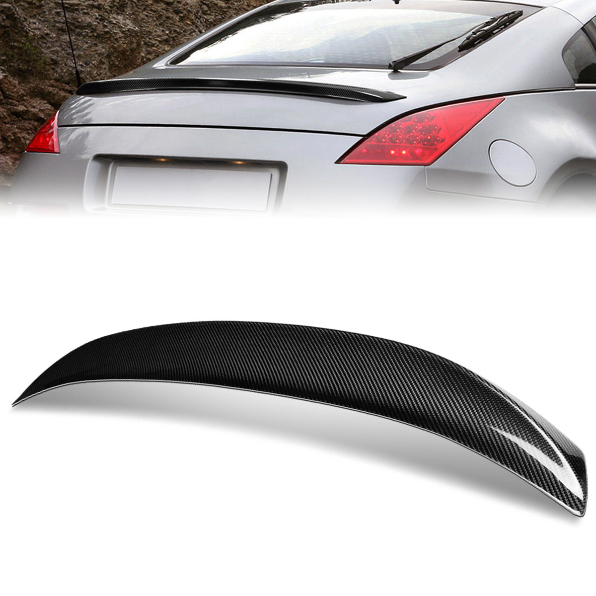 Stay Tuned Performance, 03-08 Nissan 350Z STP-Style Trunk Lid Spoiler - Carbon Fiber