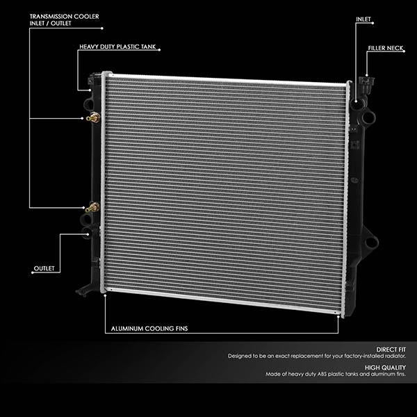 CAAP, 03-09 Toyota 4Runner 07-14 FJ Cruiser 4.0L AT Aluminum Radiator - 2580