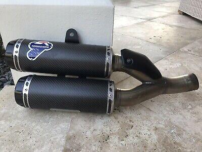 Termignoni, 038CR - TERMIGNONI Ducati Monster 1200/1200R Carbon Dual Slip-on Exhaust (racing)