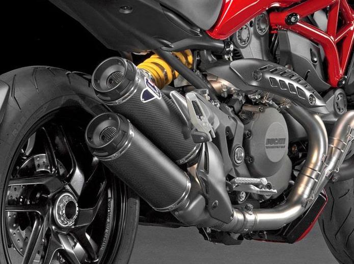 Termignoni, 038CR - TERMIGNONI Ducati Monster 1200/1200R Carbon Dual Slip-on Exhaust (racing)