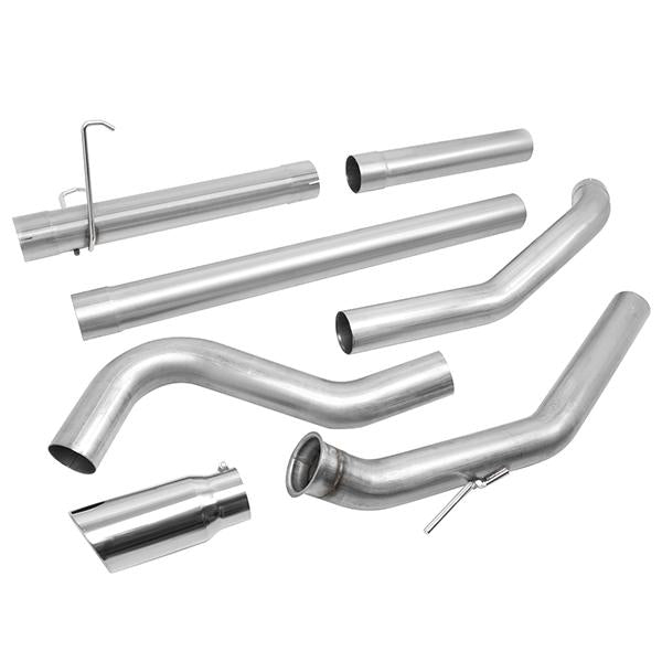 J2 Engineering, 04-07 Dodge Ram 2500 3500 5.9L Muffler Delete Turbo-Back Exhaust System w/5 in. OD Tip