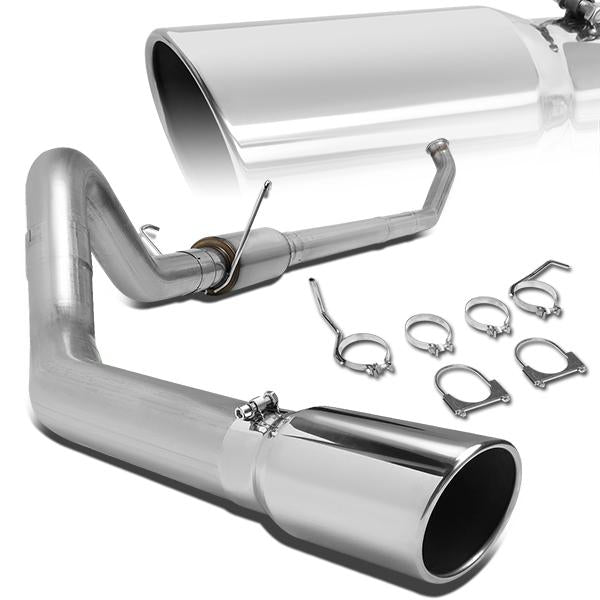 J2 Engineering, 04-07 Dodge Ram 2500 3500 5.9L Turbo-Back Exhaust System w/Muffler+5 in. OD Tip