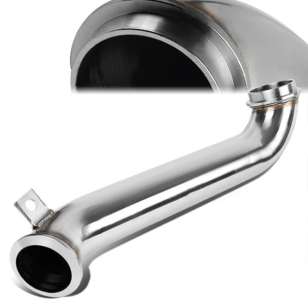 J2 Engineering, 04-10 Chevy Silverado GMC Sierra 2500HD 3500 6.6L 3 in. OD Turbo Downpipe - Stainless Steel