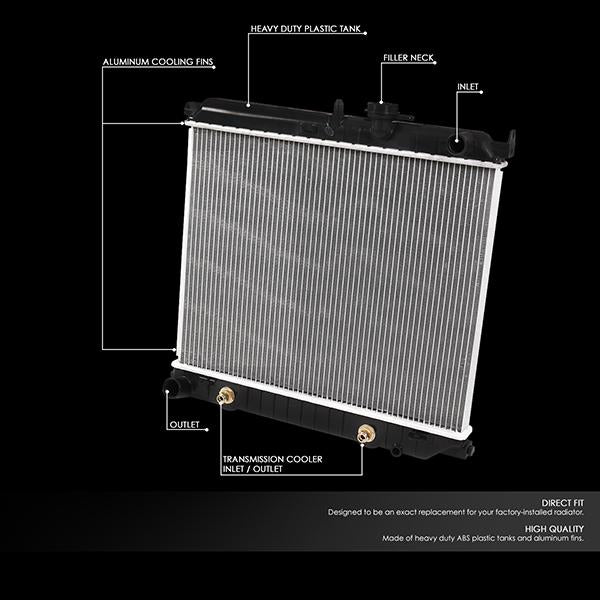 CAAP, 04-12 Chevy Colorado GMC Canyon 2.8L 2.9L 3.5L 3.7L AT Aluminum Radiator - 2707