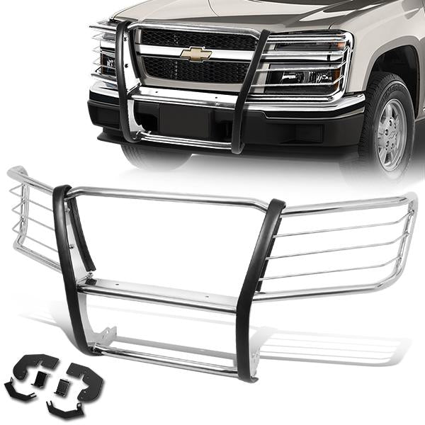 CAAP, 04-12 Chevy Colorado GMC Canyon Brush Grille Guard - Stainless Steel