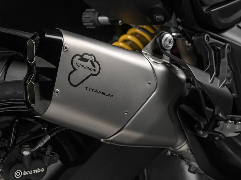 Termignoni, 047TO - TERMIGNONI Ducati Multistrada V2 (2022+) Titanium Slip-on Exhaust (EU homologated)