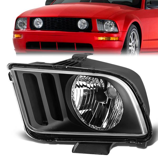 Nuvision Lighting, 05-09 Ford Mustang Left/Driver Side Headlight - Factory Style - FO2502215