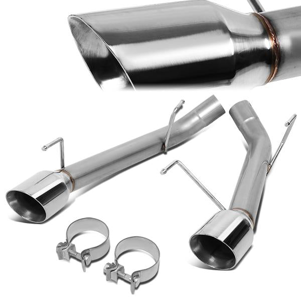 J2 Engineering, 05-10 Ford Mustang 4.6L 5.4L Axle-Back Exhaust 4 in. OD Stainless Steel Muffler Tips