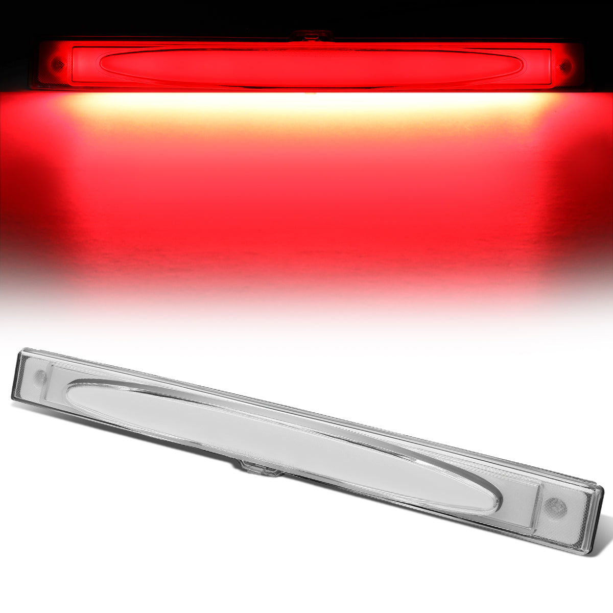 Nuvision Lighting, 05-13 Chevy Corvette LED Strip 3rd Brake Light - Clear Lens