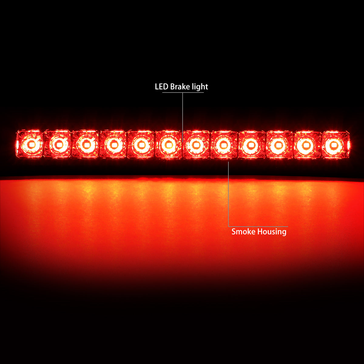 Nuvision Lighting, 05-15 Nissan Armada 04-10 Infiniti QX56 LED 3rd Brake Light - Smoked Lens