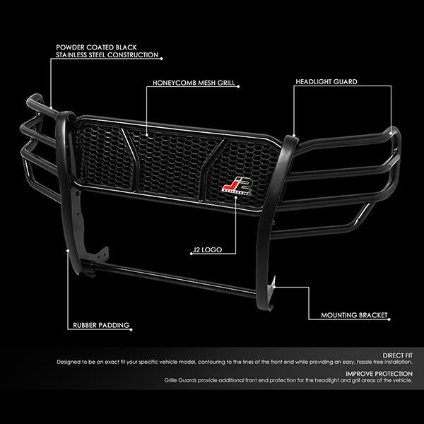 J2 Engineering, 05-15 Toyota Tacoma Brush Grille Guard - Moneycomb Mesh