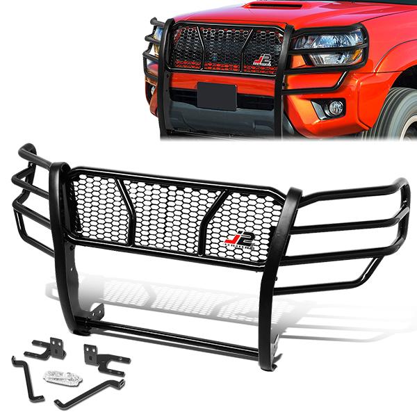 J2 Engineering, 05-15 Toyota Tacoma Brush Grille Guard - Moneycomb Mesh