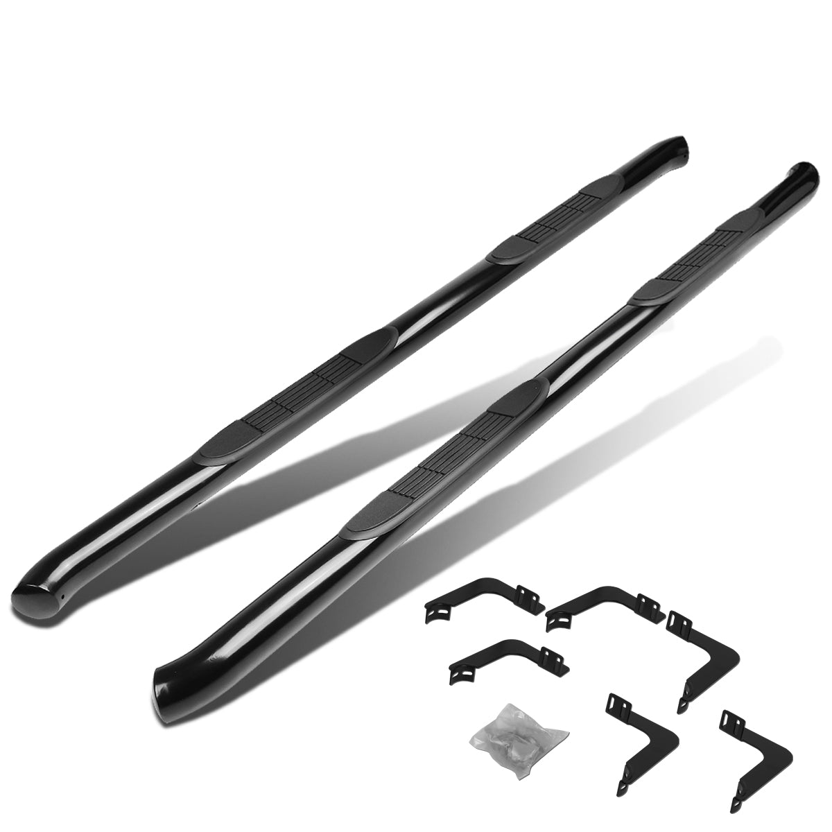 CAAP, 05-20 Nissan Frontier 09-12 Suzuki Equator Crew Cab 3"OD Side Step Nerf Bar - Powder Coated Steel