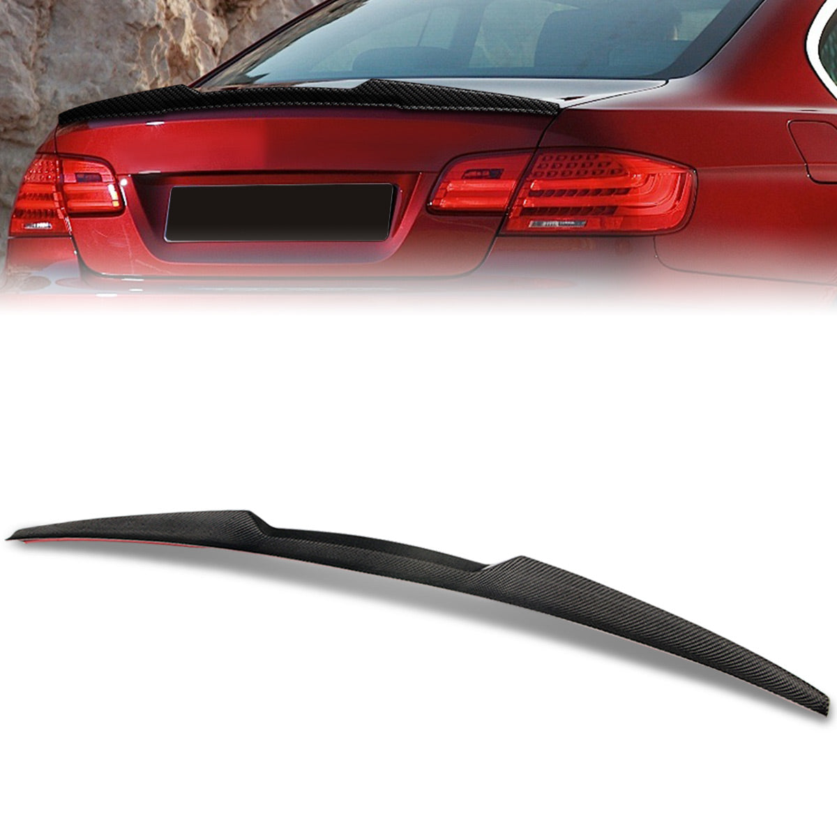 Stay Tuned Performance, 07-13 BMW 3-Series E92 Coupe Duck Bill Style Trunk Lid Spoiler - Carbon Fiber