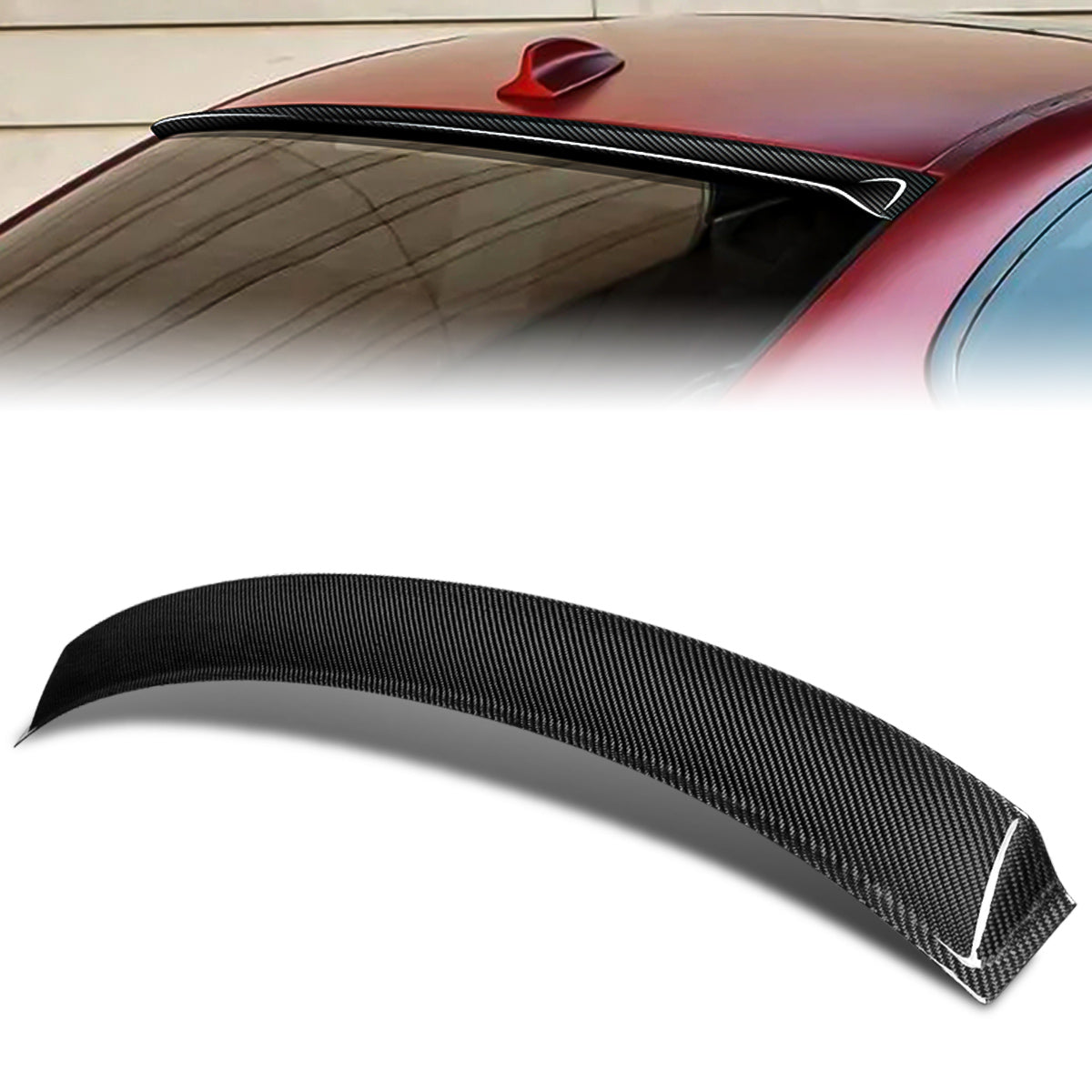 Stay Tuned Performance, 07-13 BMW 3-Series E92 Coupe Rear Window Roof Spoiler - Carbon Fiber