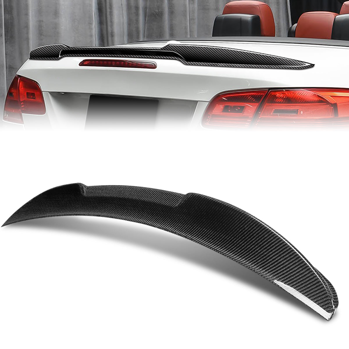 Stay Tuned Performance, 07-13 BMW 3-Series E93 Convertible V-Style Trunk Lid Spoiler - Carbon Fiber