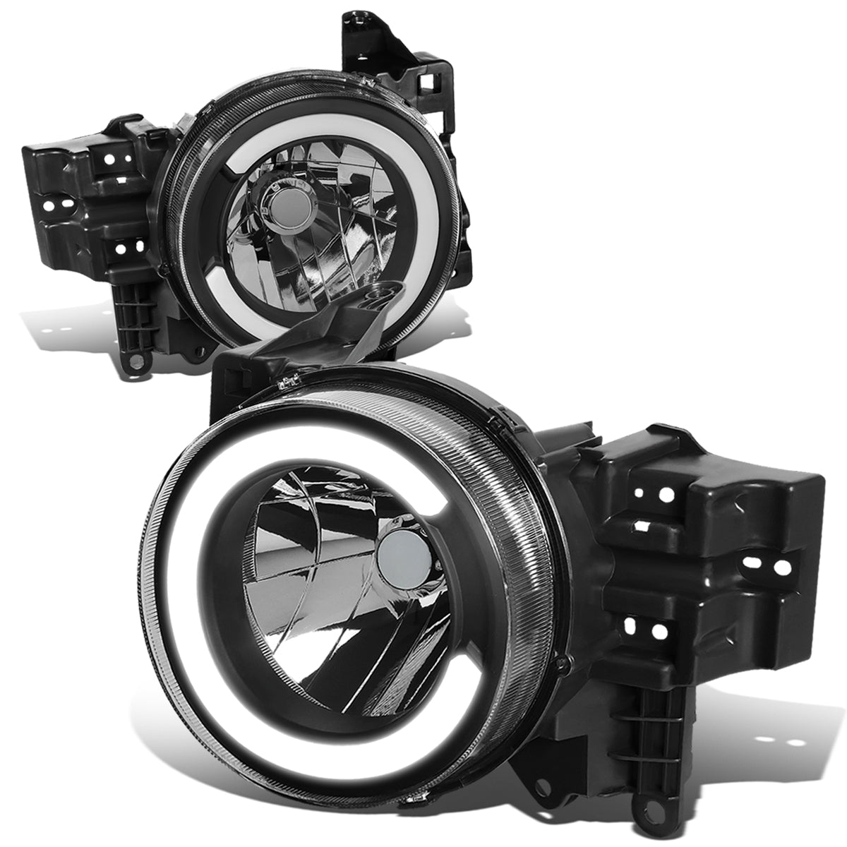 Nuvision Lighting, 07-14 Toyota Fj Cruiser LED DRL Headlights - Black Housing