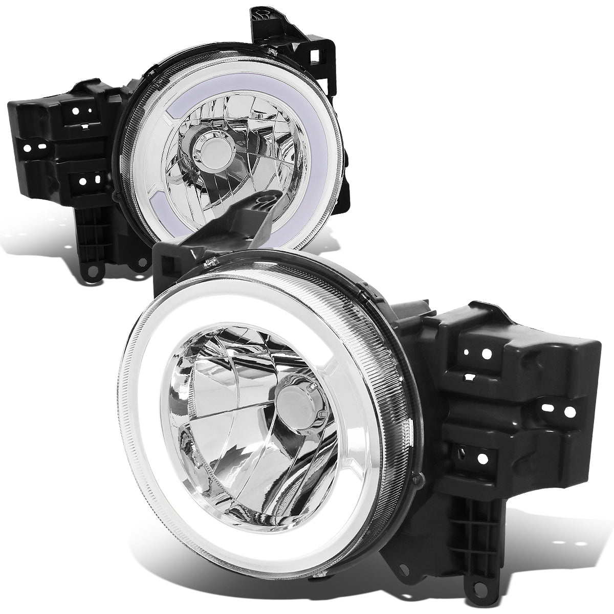 Nuvision Lighting, 07-14 Toyota Fj Cruiser LED DRL Headlights - Chrome Housing