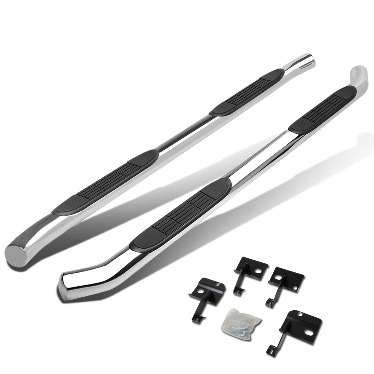 CAAP, 07-17 Chevy Traverse GMC Acadia 3"OD Side Step Nerf Bar - Stainless Steel