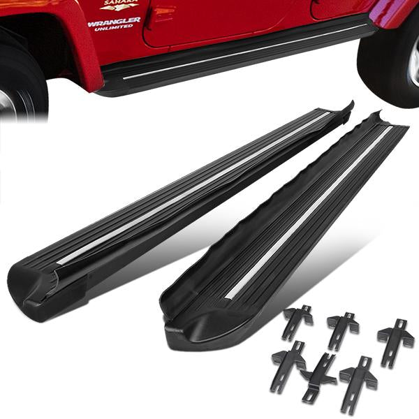 CAAP, 07-18 Jeep Wrangler JK 4-Door 4.5"OD Side Step Bar Running Boards - Aluminum