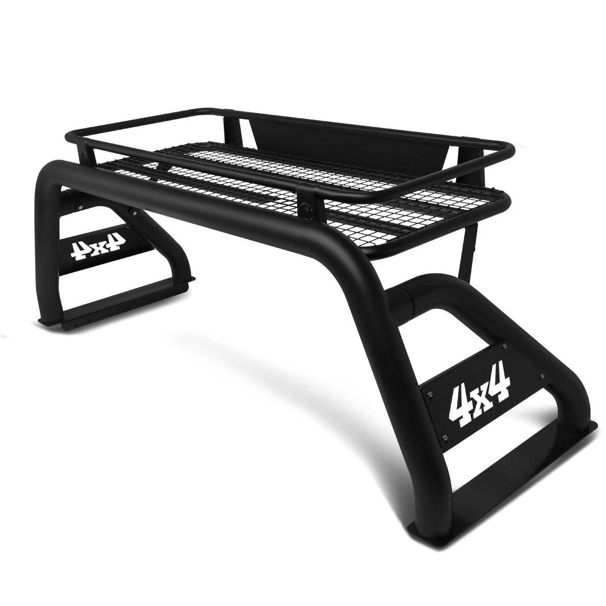 CAAP, 07-18 Toyota Tundra Styleside Truck Bed Roll Bar+Cargo Basket - Heavy-Duty Aluminum