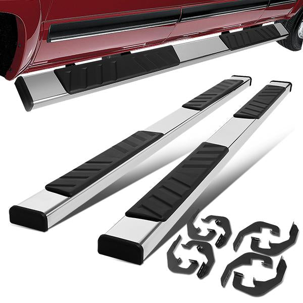 CAAP, 07-19 Chevy Silverado GMC Sierra Crew Cab 5"OD Side Step Bar Running Boards - Stainless Steel