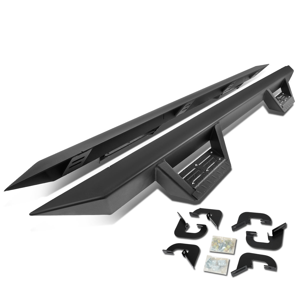 CAAP, 07-19 Chevy Silverado GMC Sierra Extended Cab 3"OD Drop Step Nerf Bars - Aluminum